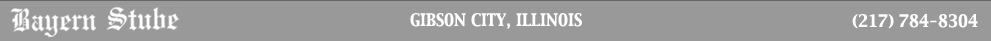 Bayern Stube: Gibson City, Illinois: ph: 217-784-8304